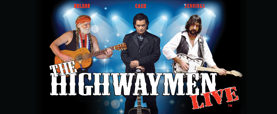 Photo of Willie, Waylon and Johnny Cash as...The Highwaymen 